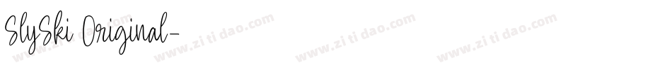 SlySki Original字体转换